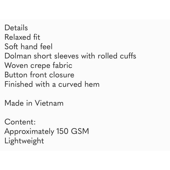 New ORVIS Women’s Blouse XXL V-neck Button Front Dolman Sleeve Black Crepe NWT - Picture 4 of 5